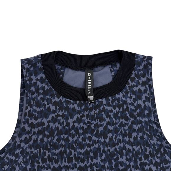 Athleta Zephyr Black Purple Blue Athletic Tank Top Size Women's XXS - Picture 3 of 3